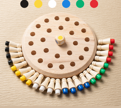 Wooden Memory Chess Puzzle Toy